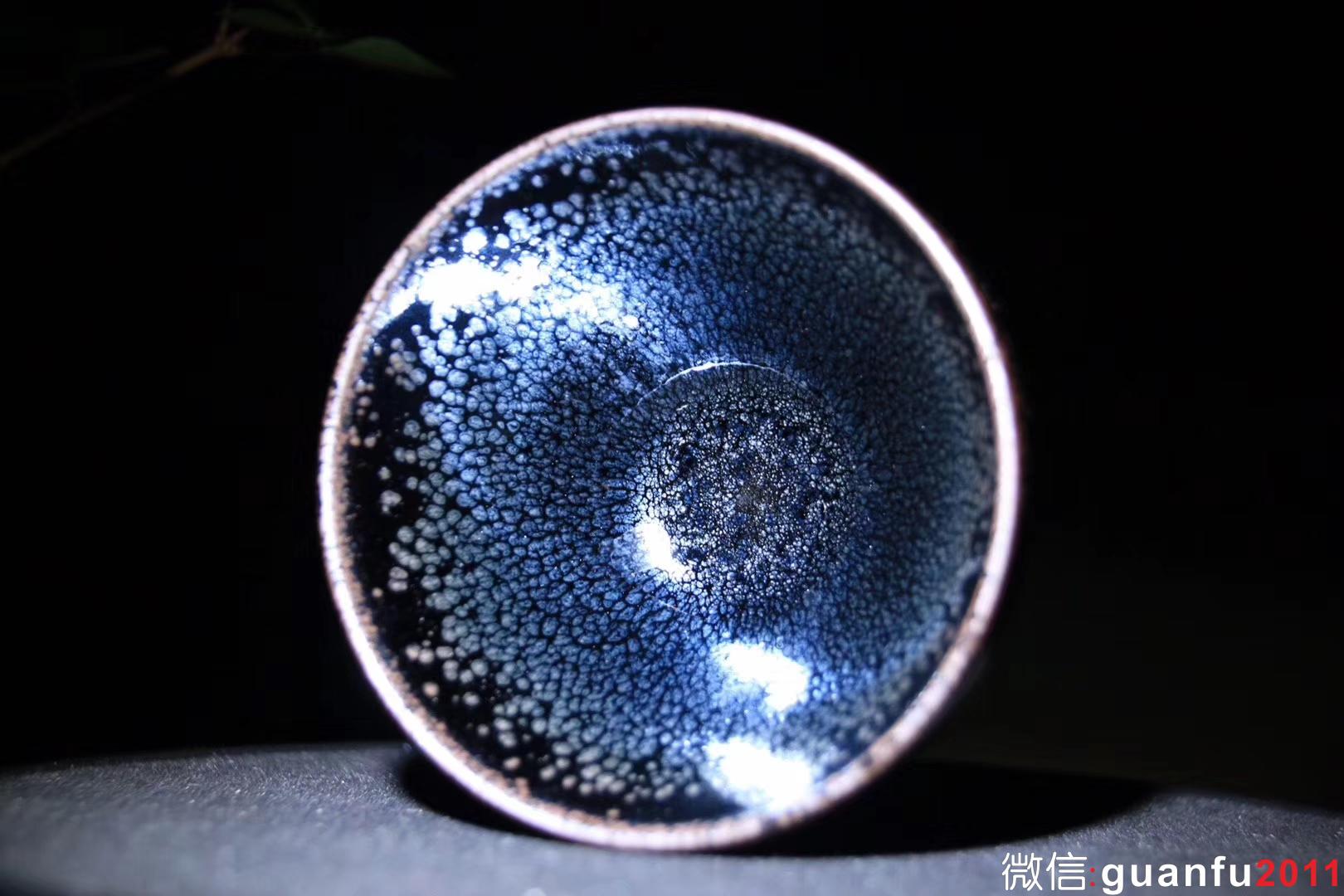 陳春華老師 黑釉油滴 口徑8.3、高5.3