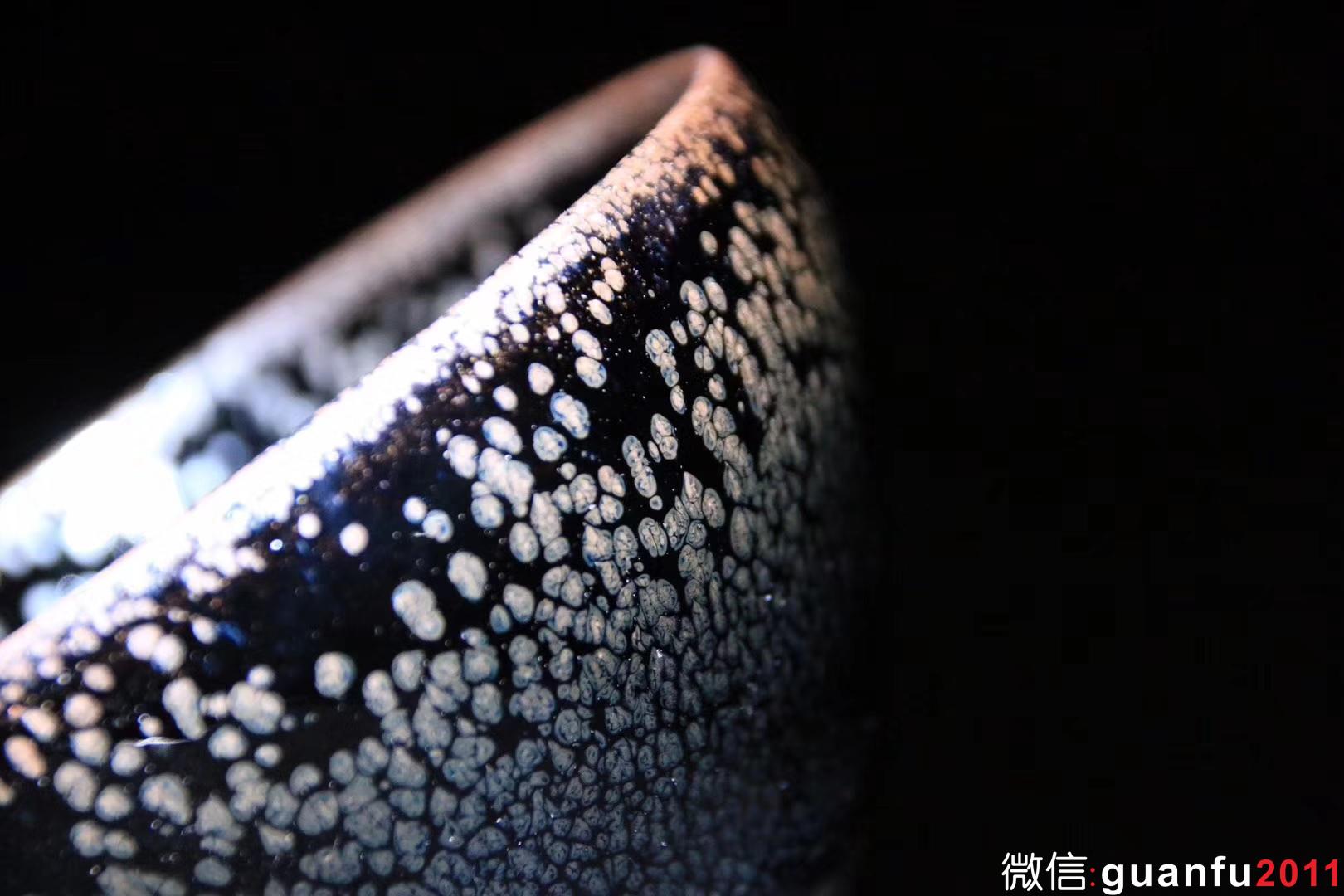 陳春華老師 黑釉油滴 口徑8.3、高5.3