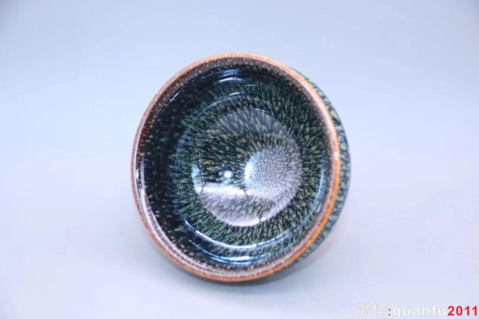 范澤鋒老師作品:束口螺旋紋?孔雀開屏、完美無暇精品，9.8cm 6.2cm