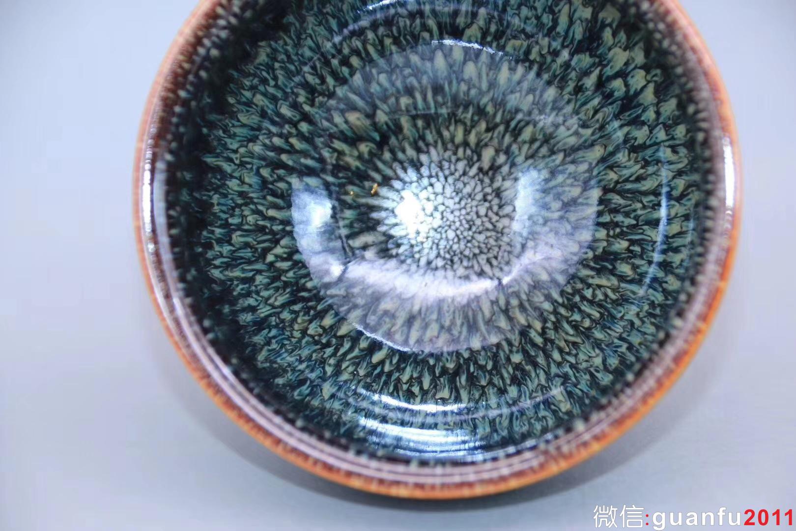 范澤鋒老師作品:束口螺旋紋?孔雀開屏、完美無暇精品，9.8cm 6.2cm