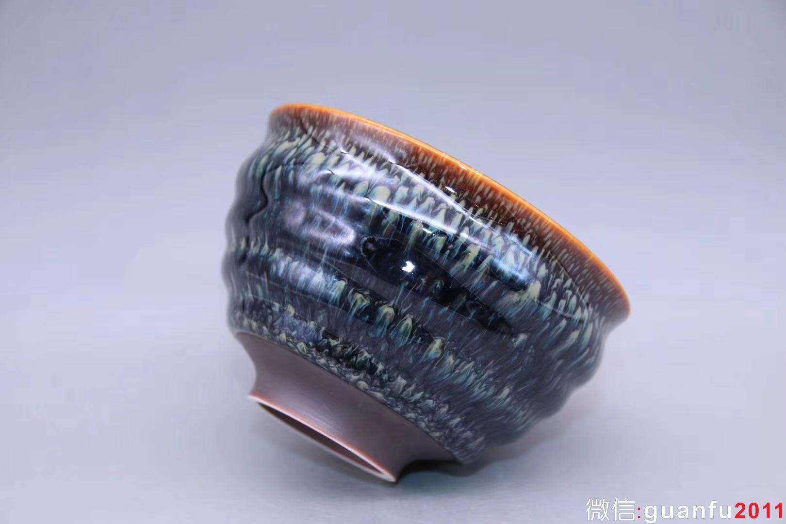 范澤鋒老師作品:束口螺旋紋?孔雀開屏、完美無暇精品，9.8cm 6.2cm