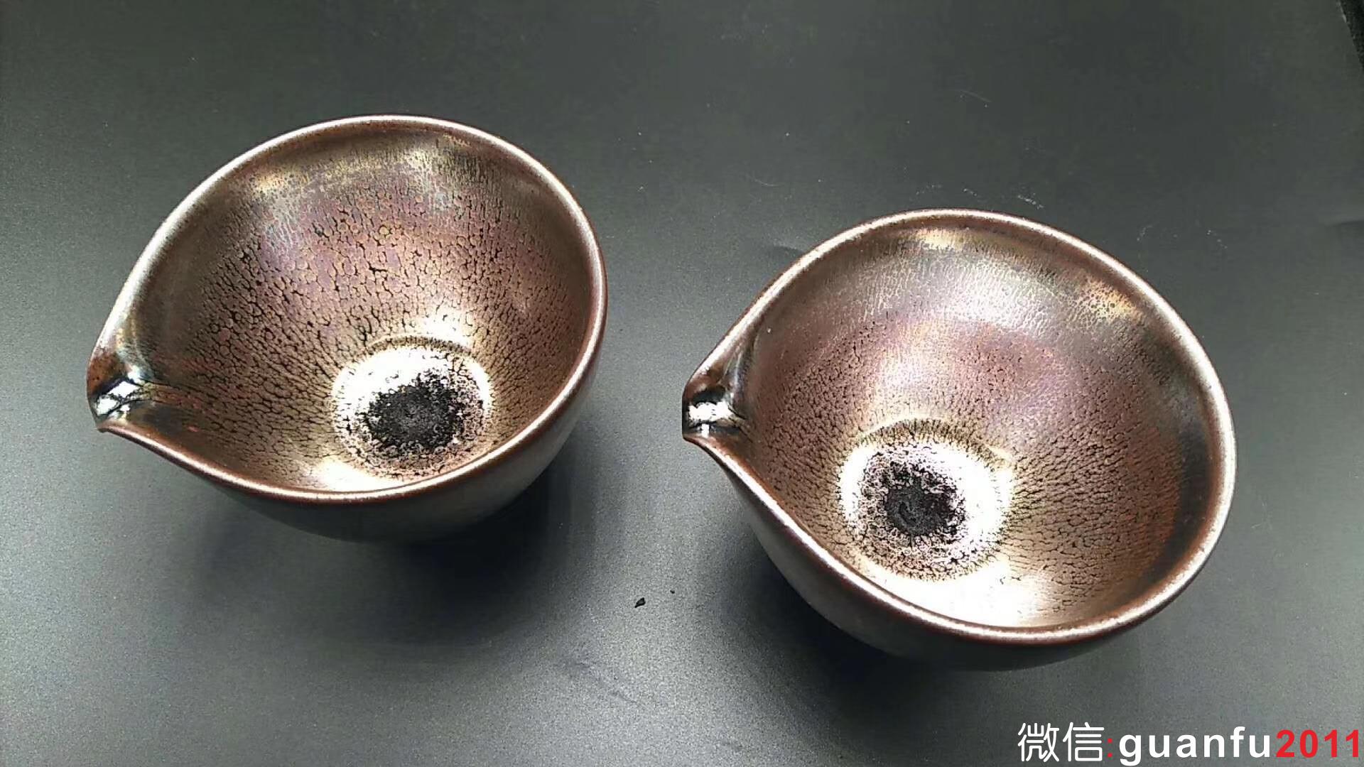 李遠(yuǎn)興老師  新品：（紫霞系列-油滴）  口：10高：8 公道杯子