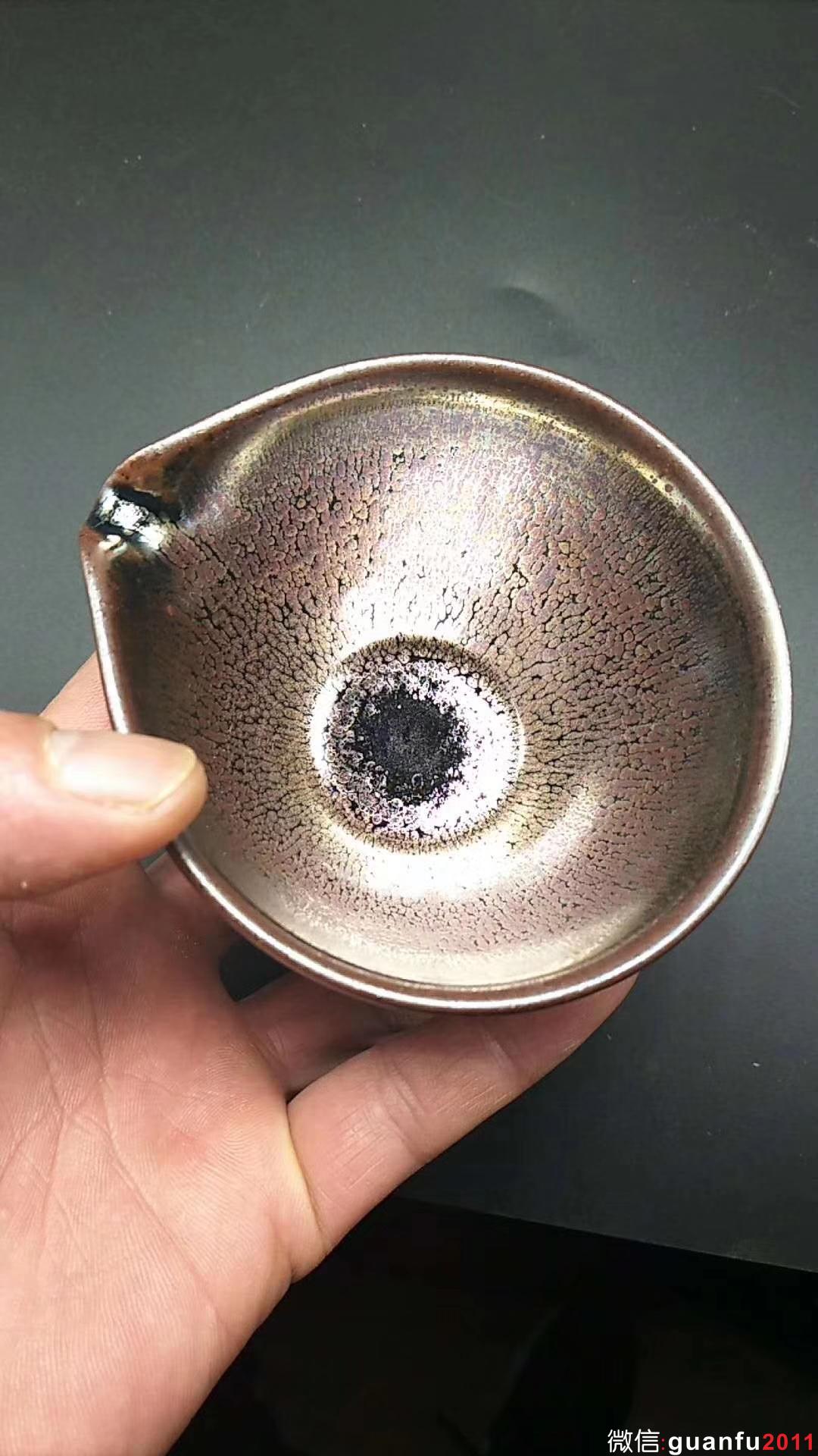 李遠(yuǎn)興老師  新品：（紫霞系列-油滴）  口：10高：8 公道杯子