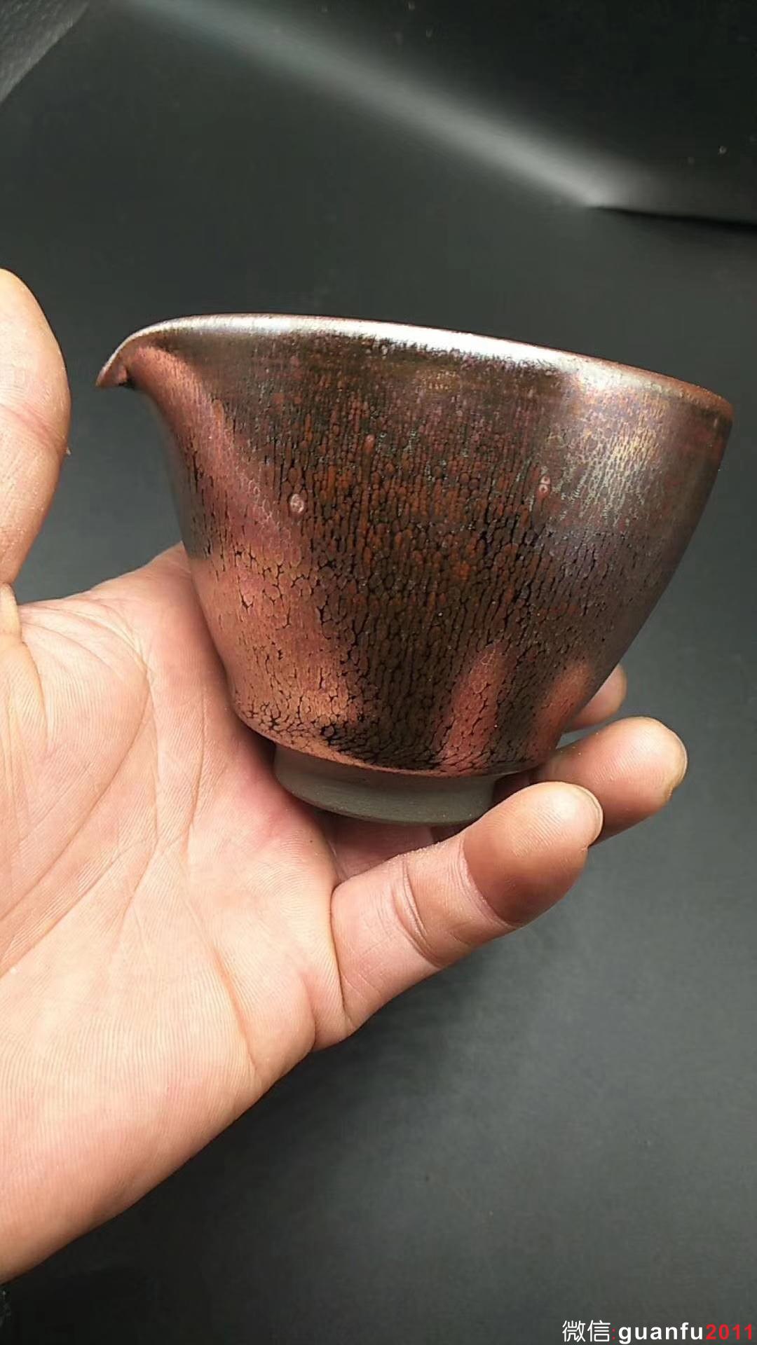 李遠(yuǎn)興老師  新品：（紫霞系列-油滴）  口：10高：8 公道杯子