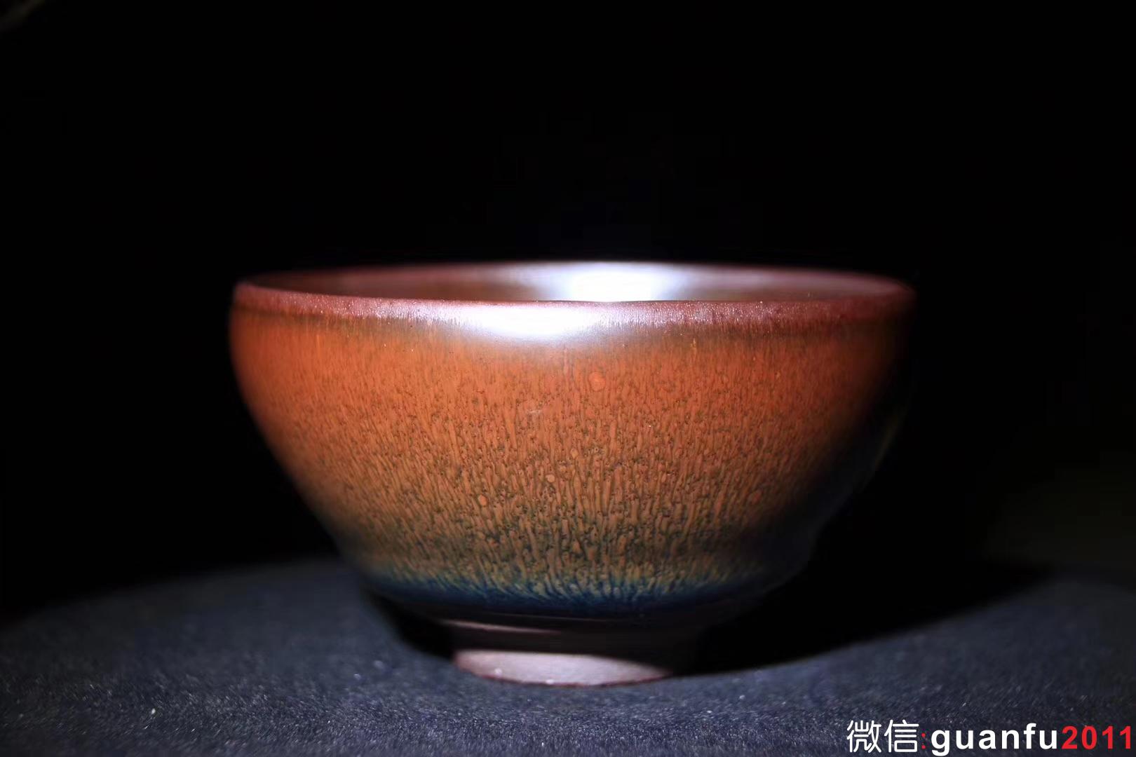 李遠(yuǎn)興老師 龍窯柴燒 兔毫 口徑9 高5.3