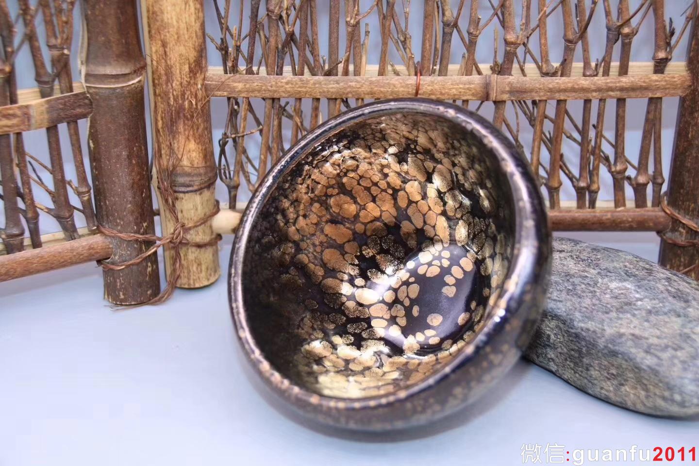 黃上興：金油滴·缽型、完美無瑕精品， 9.5cm 6cm