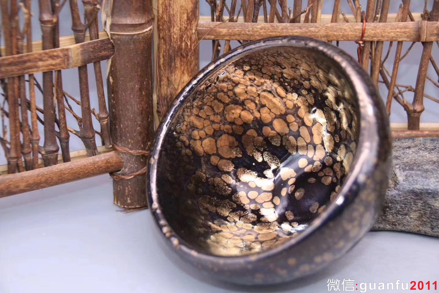 黃上興：金油滴·缽型、完美無瑕精品， 9.5cm 6cm