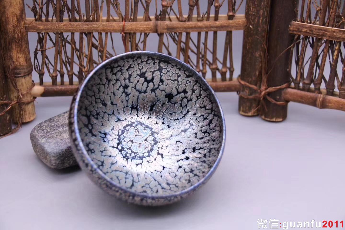 黎祥：大缽·鷓鴣斑茶盞，完美無瑕精品。9.5cm 5.8cm