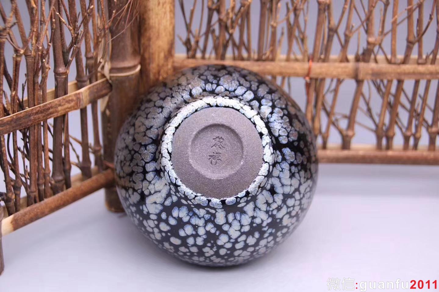 黎祥：大缽·鷓鴣斑茶盞，完美無瑕精品。9.5cm 5.8cm