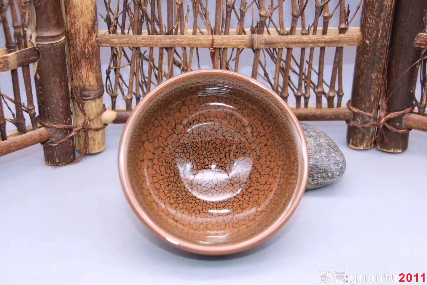 陳大鵬老師作品：束口·鷓鴣斑茶盞，完美無瑕精品、9.8cm 5.2cm