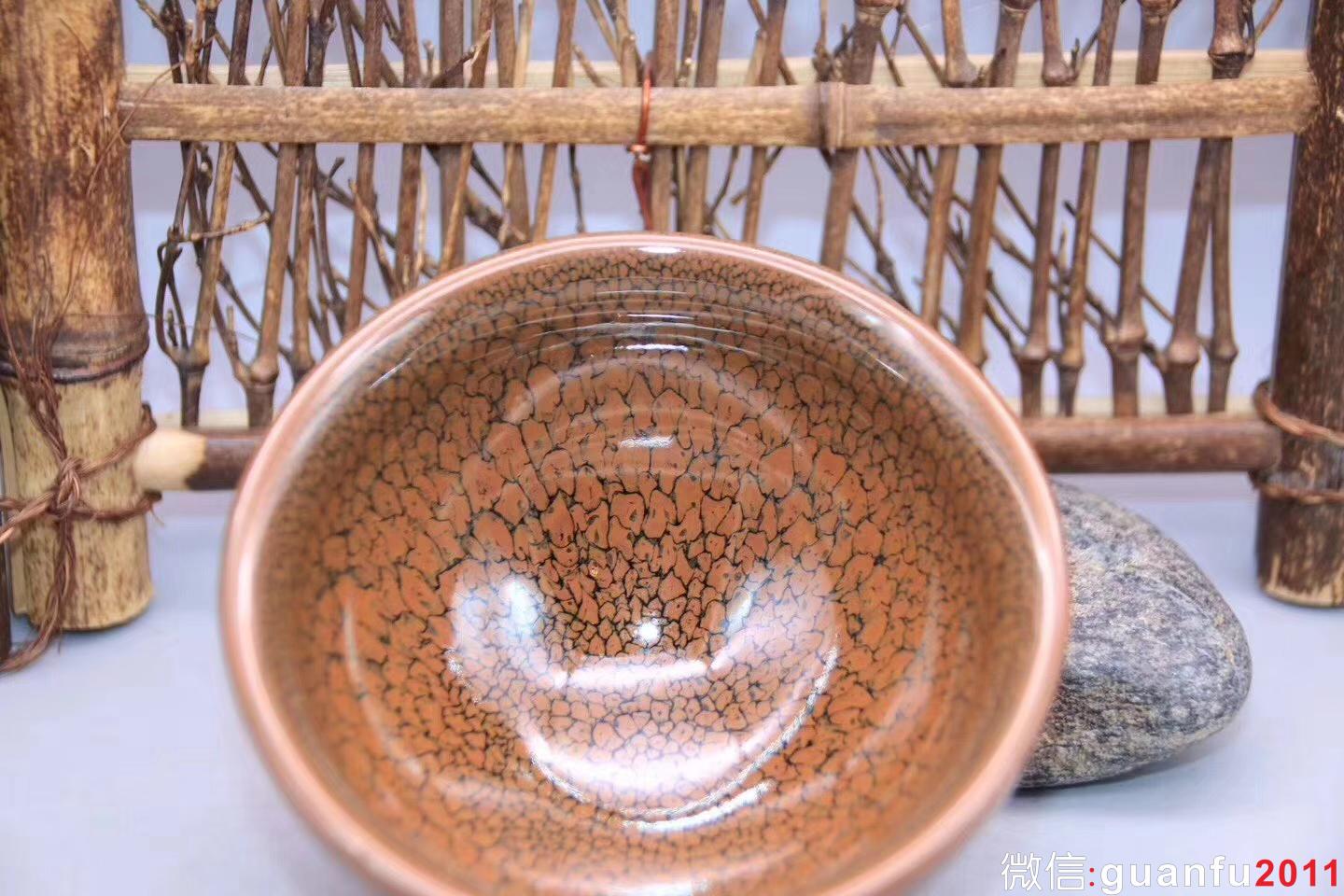 陳大鵬老師作品：束口·鷓鴣斑茶盞，完美無瑕精品、9.8cm 5.2cm