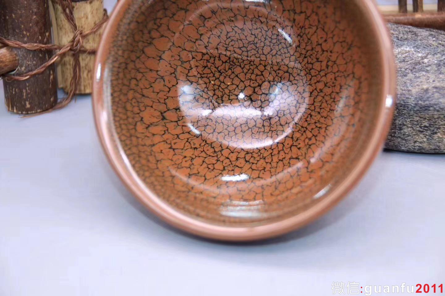 陳大鵬老師作品：束口·鷓鴣斑茶盞，完美無瑕精品、9.8cm 5.2cm