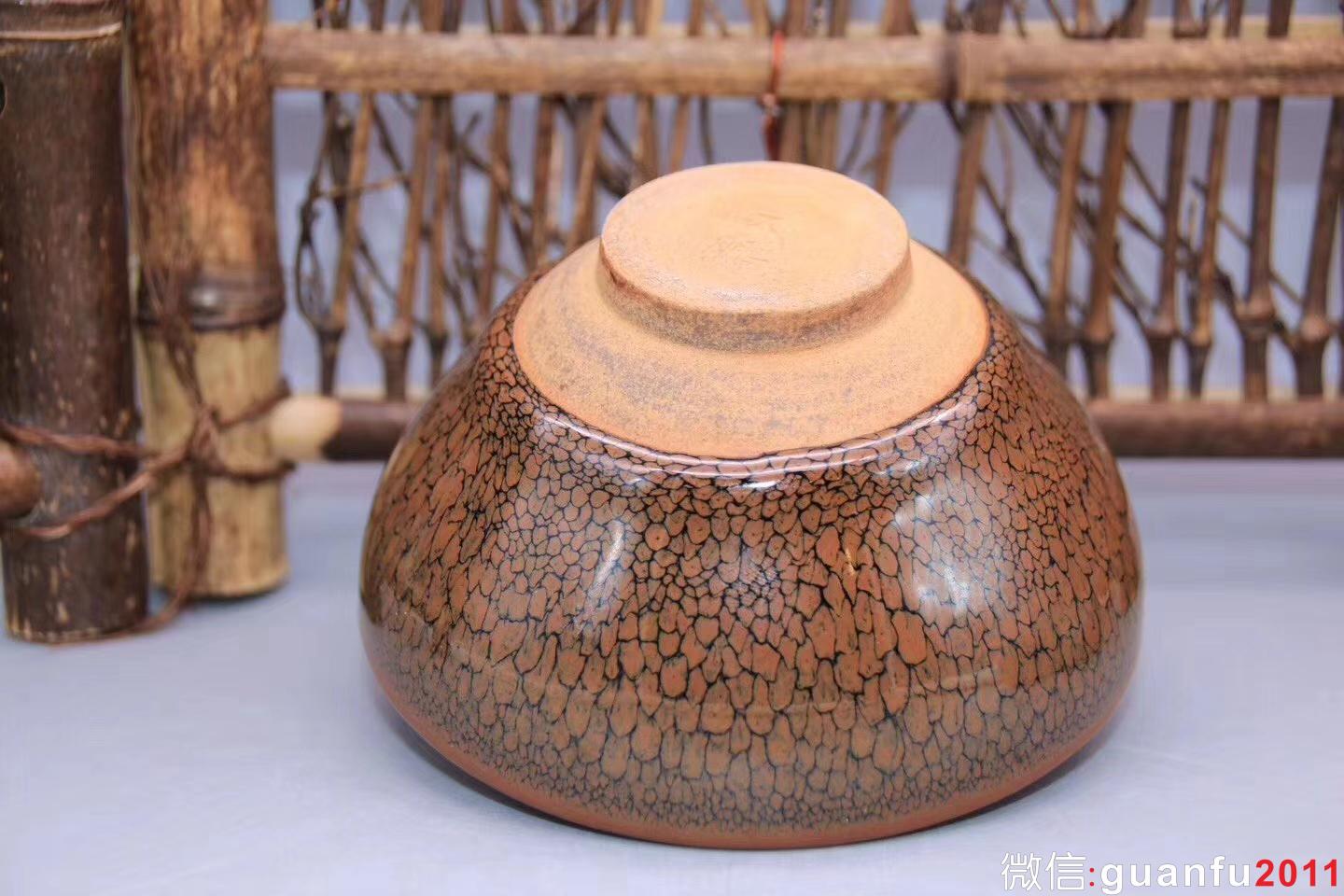 陳大鵬老師作品：束口·鷓鴣斑茶盞，完美無瑕精品、9.8cm 5.2cm