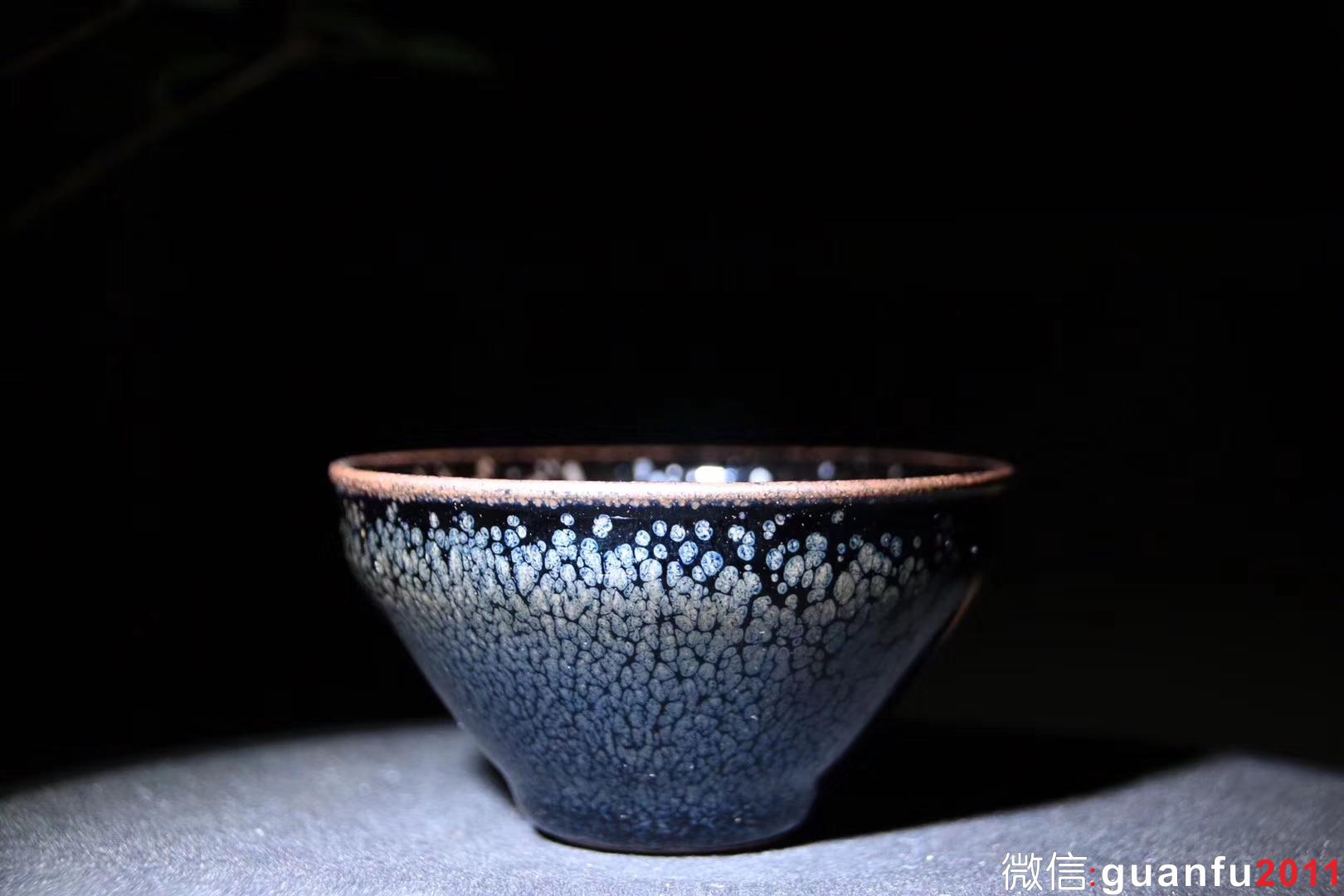 陳春華老師 黑釉油滴 口徑8.2 高4.6