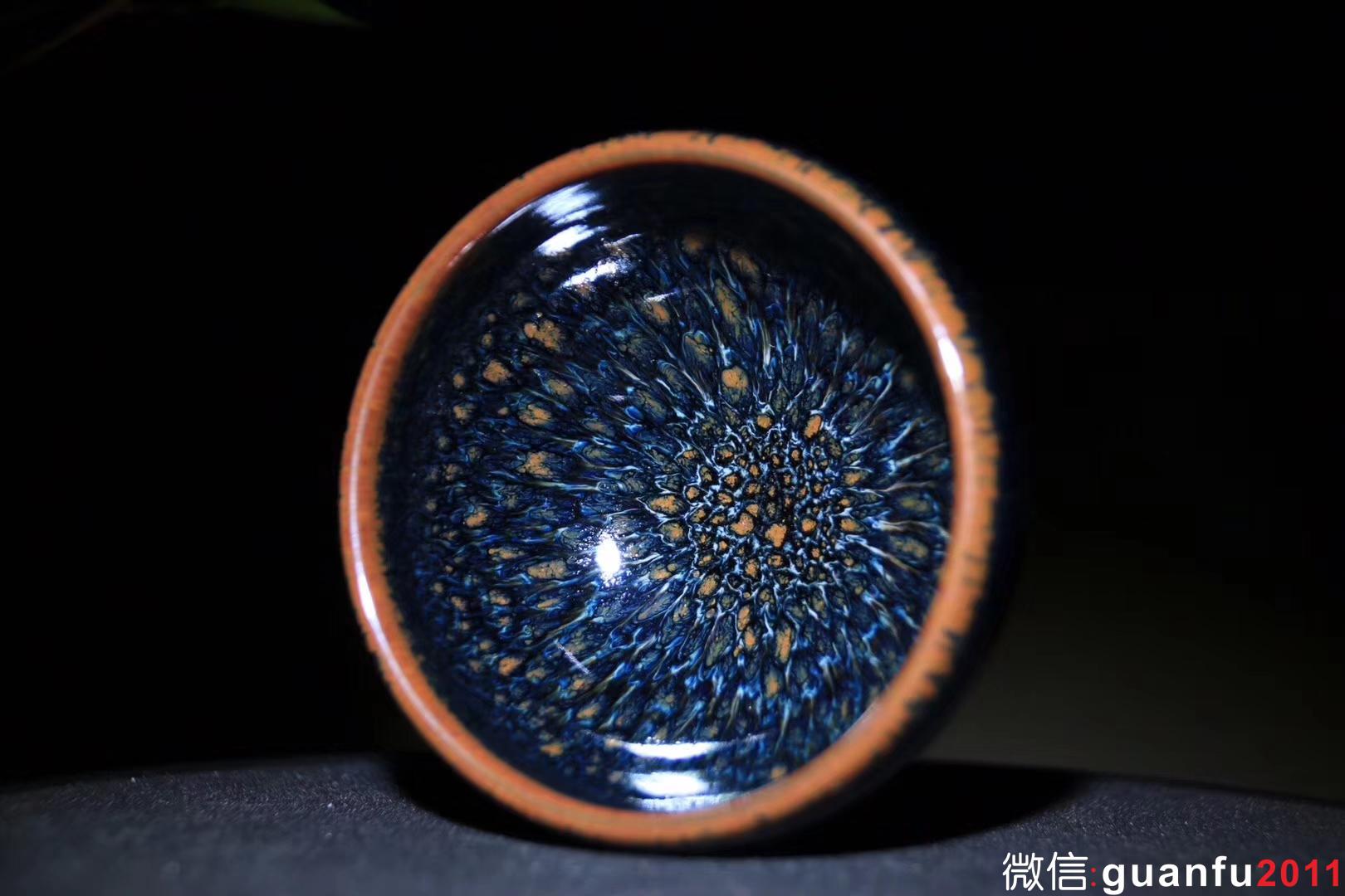 郭明慶老師 藍(lán)羽鷓鴣 口徑8 高4.5