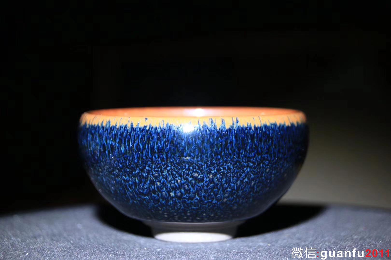 郭明慶老師 藍(lán)羽鷓鴣 口徑8 高4.5