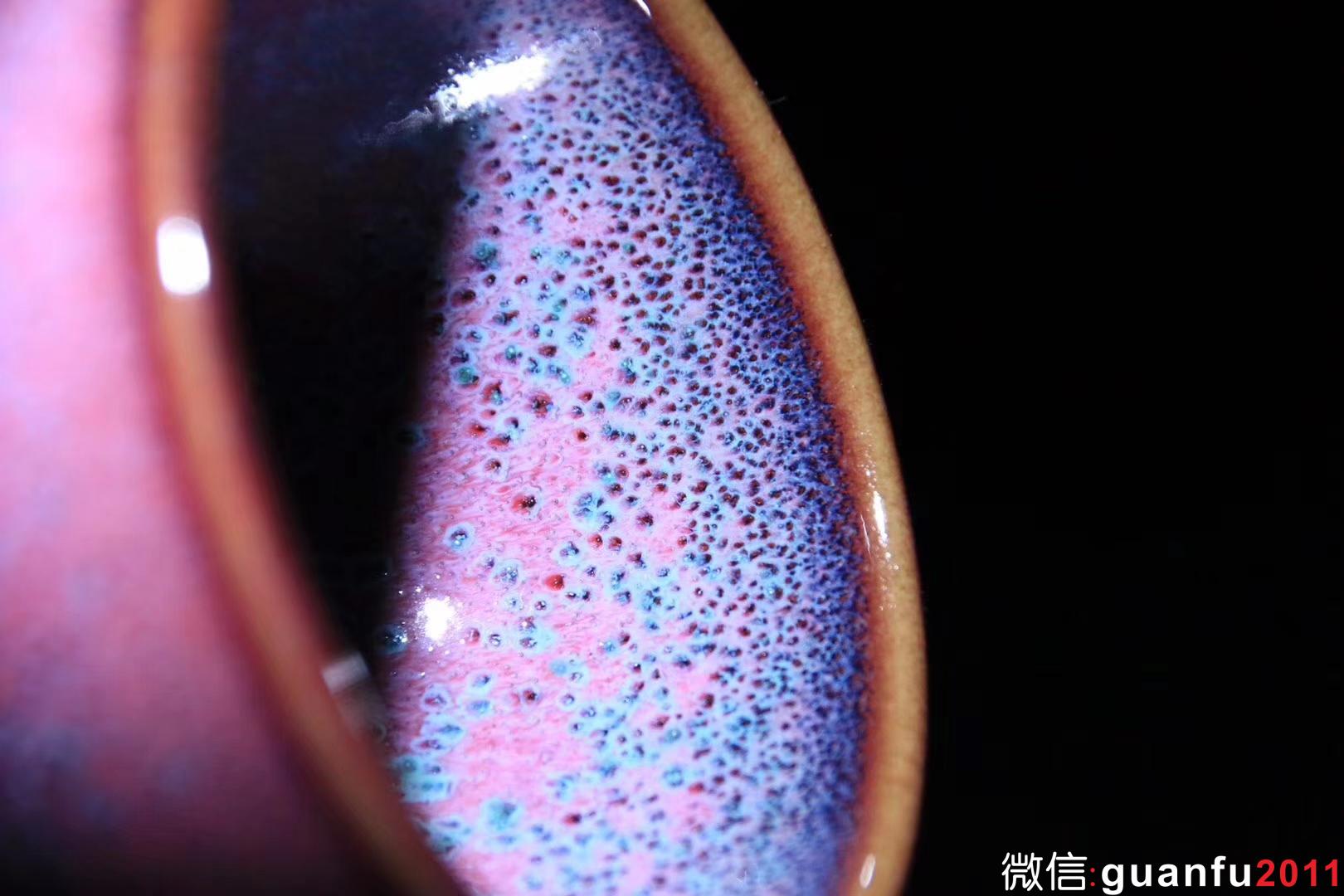 郭明慶老師 秘色天目 紅鈞釉 口徑8 高5.3