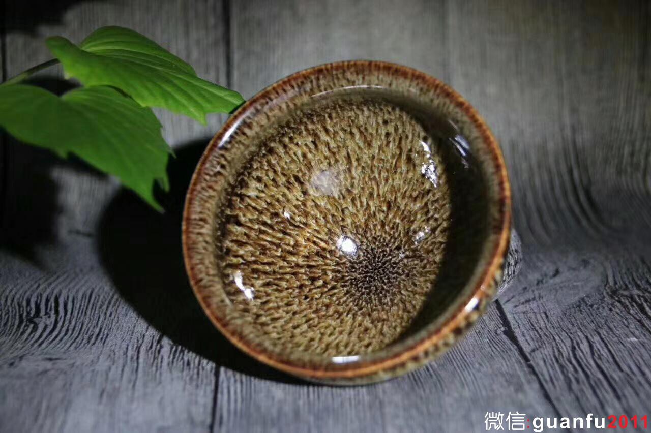 宜興：范澤鋒老師新品、豹紋天目盞 口徑9cm 高度5.7cm