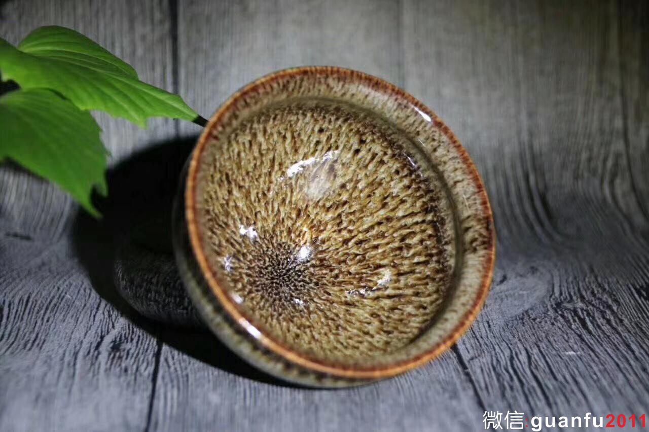 宜興：范澤鋒老師新品、豹紋天目盞 口徑9cm 高度5.7cm