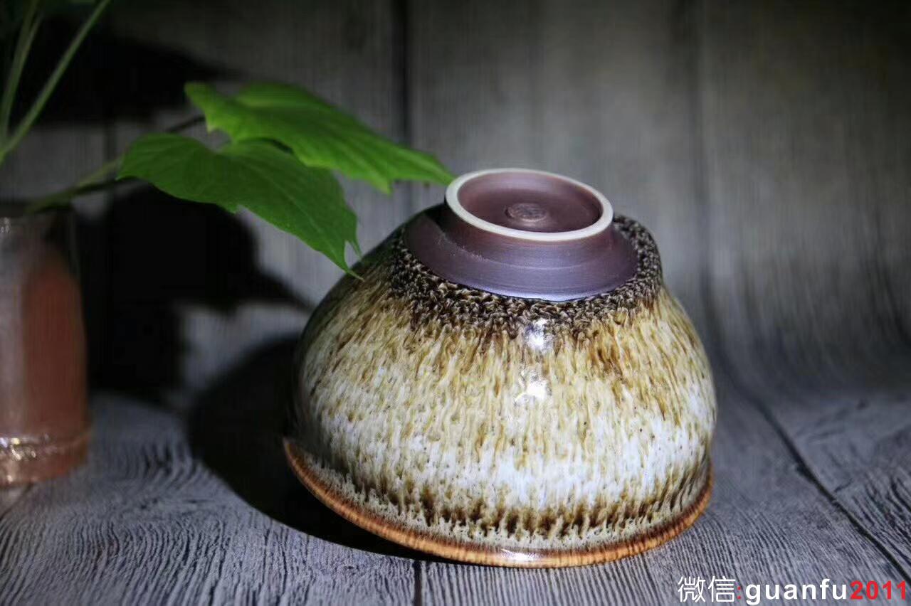 宜興：范澤鋒老師新品、豹紋天目盞 口徑9cm 高度5.7cm