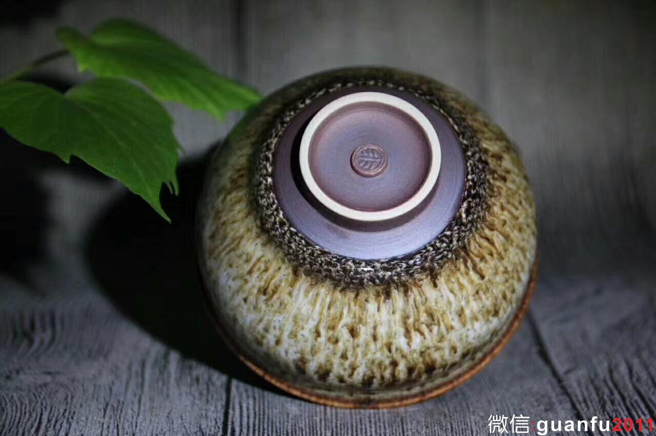 宜興：范澤鋒老師新品、豹紋天目盞 口徑9cm 高度5.7cm