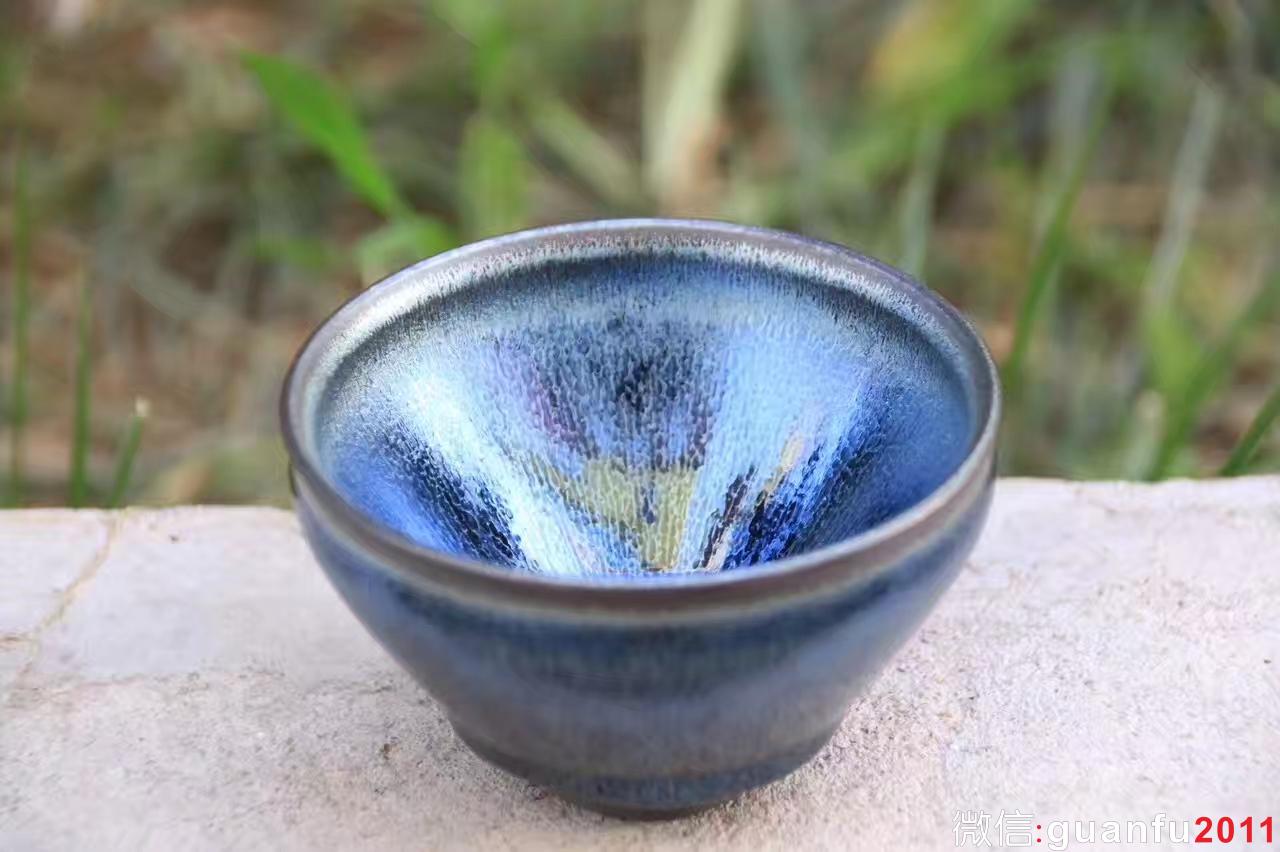 廖成軍老師 藍色妖姬 口徑9.3 高5.8