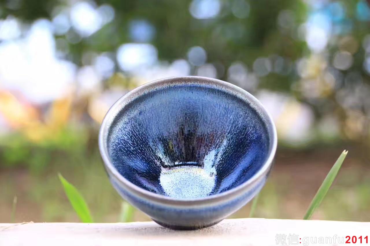 廖成軍老師 藍色妖姬 口徑9.3 高5.8