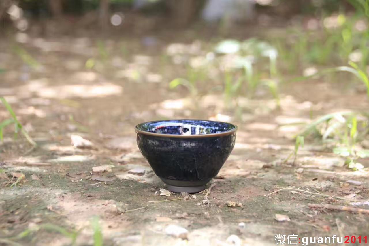 陳大鵬老師 精品 華北油滴 束口 口徑8.8 高5.5