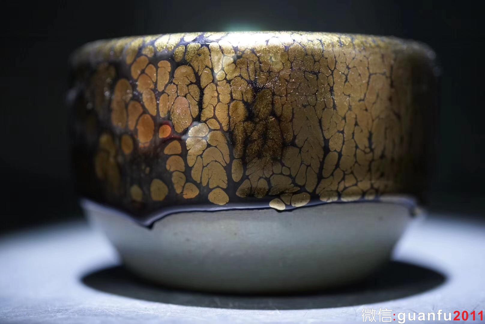 金油滴.星云缽  黃美金老師制  10.5×7.0cm