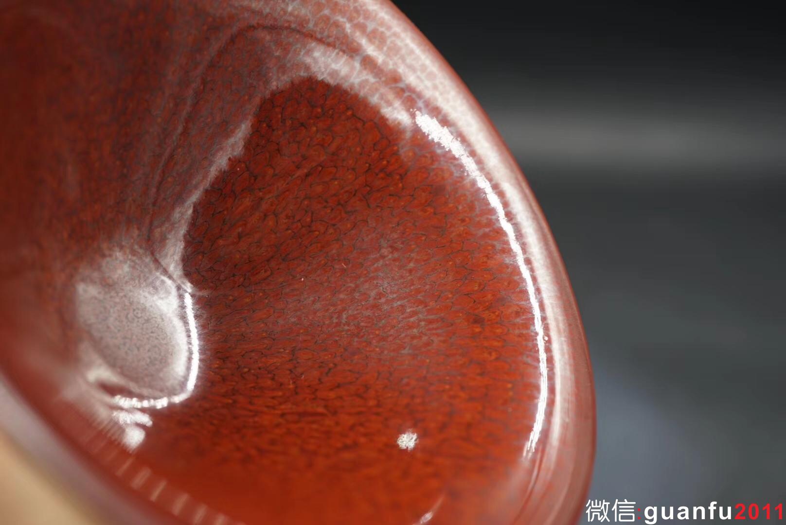 國寶級大師陳大鵬老師作品，大撇口，口徑16.5高6.5公分