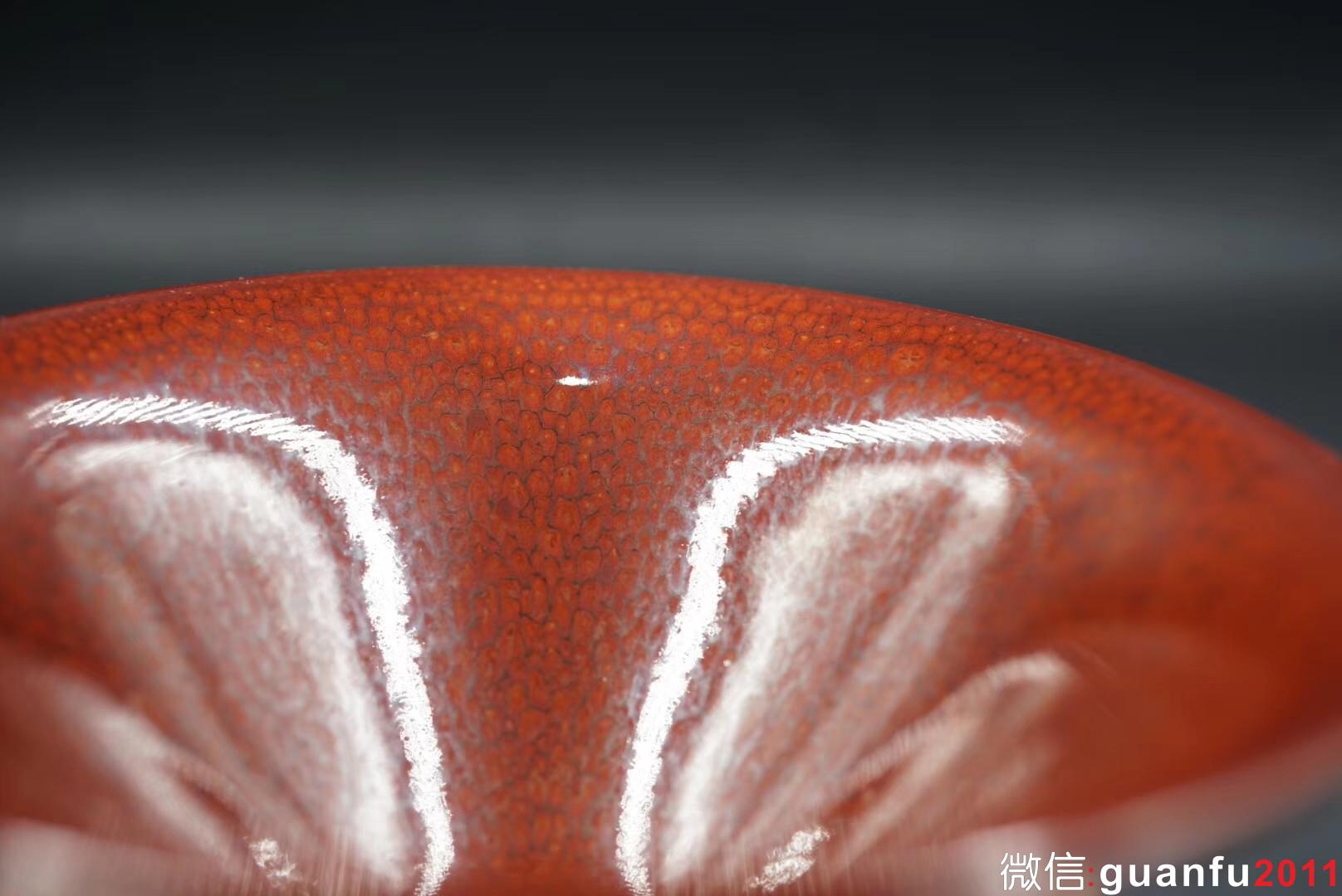 國寶級大師陳大鵬老師作品，大撇口，口徑16.5高6.5公分