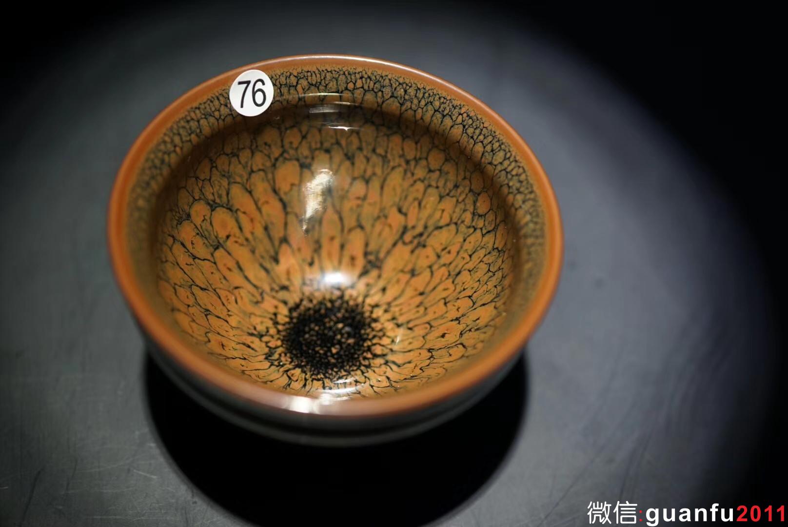 國寶級大師陳大鵬 作品深斗束口盞 口徑8.8高6.3公分