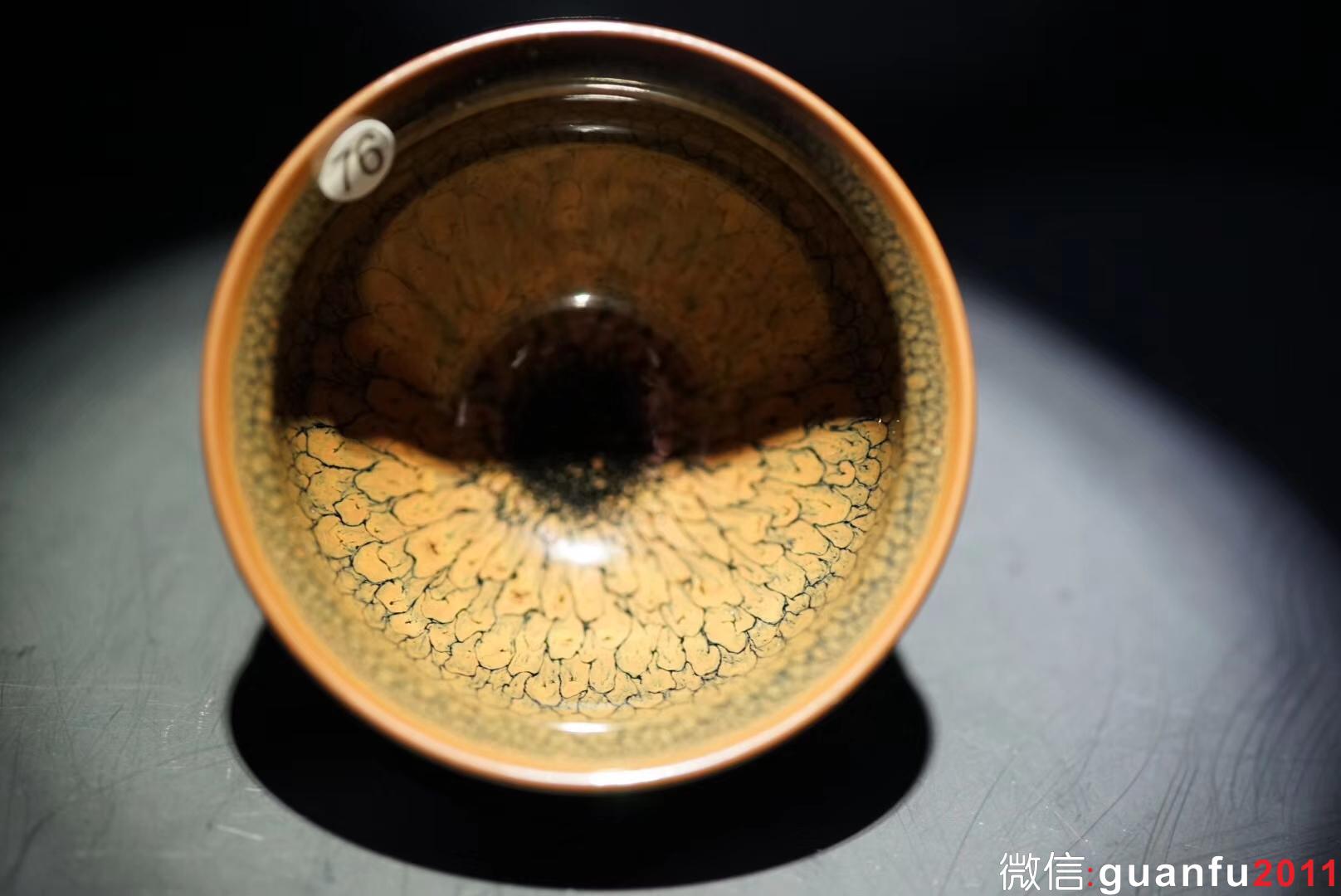 國寶級大師陳大鵬 作品深斗束口盞 口徑8.8高6.3公分