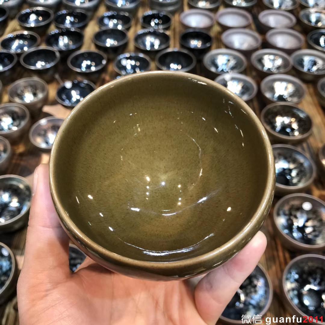 吳聲華老師單色釉  口徑9.5高5.8公分