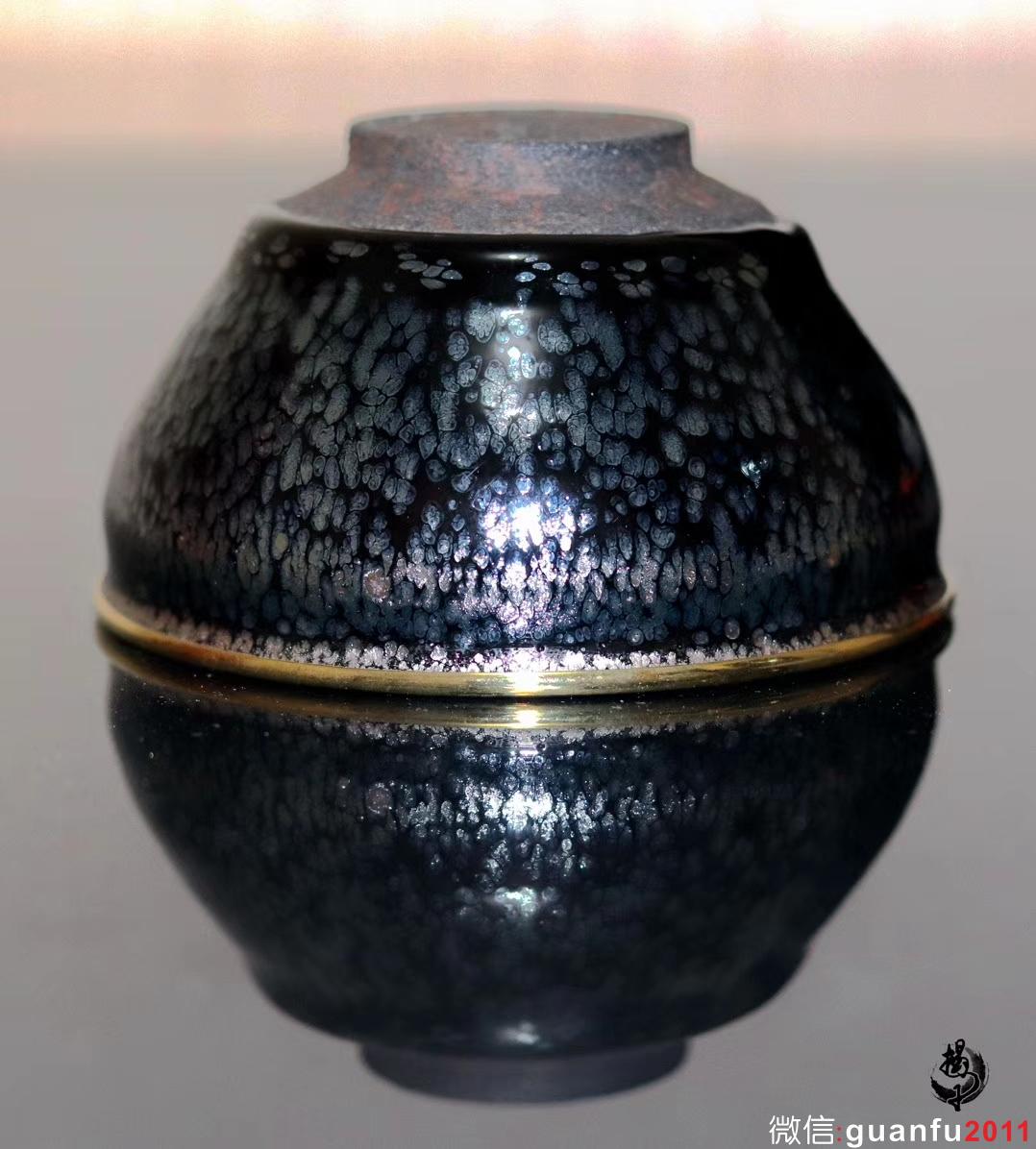 揭繼榮老師作品 仿古油滴 【北望 】金邊