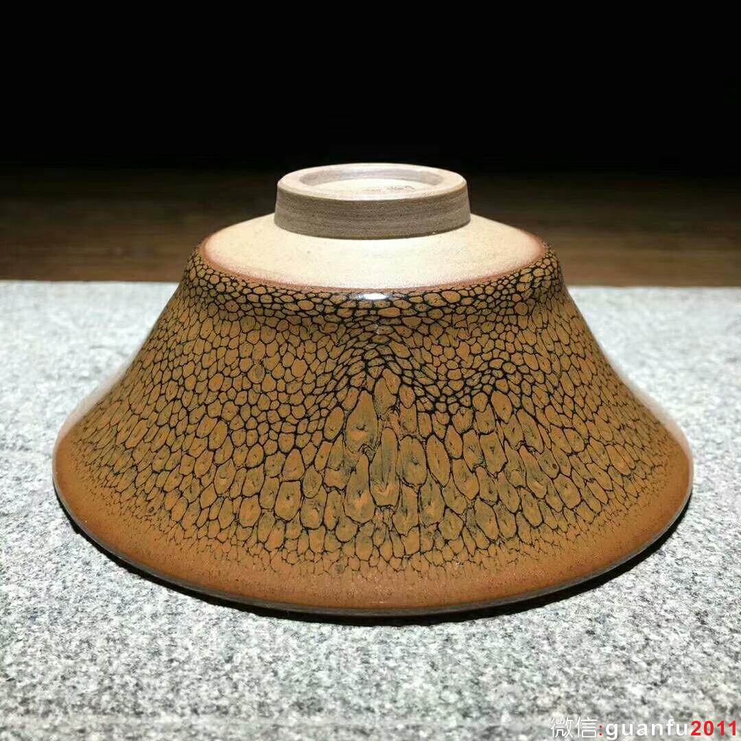 陳葉琦師傅 黃鷓鴣斑：口徑11.5*4.7