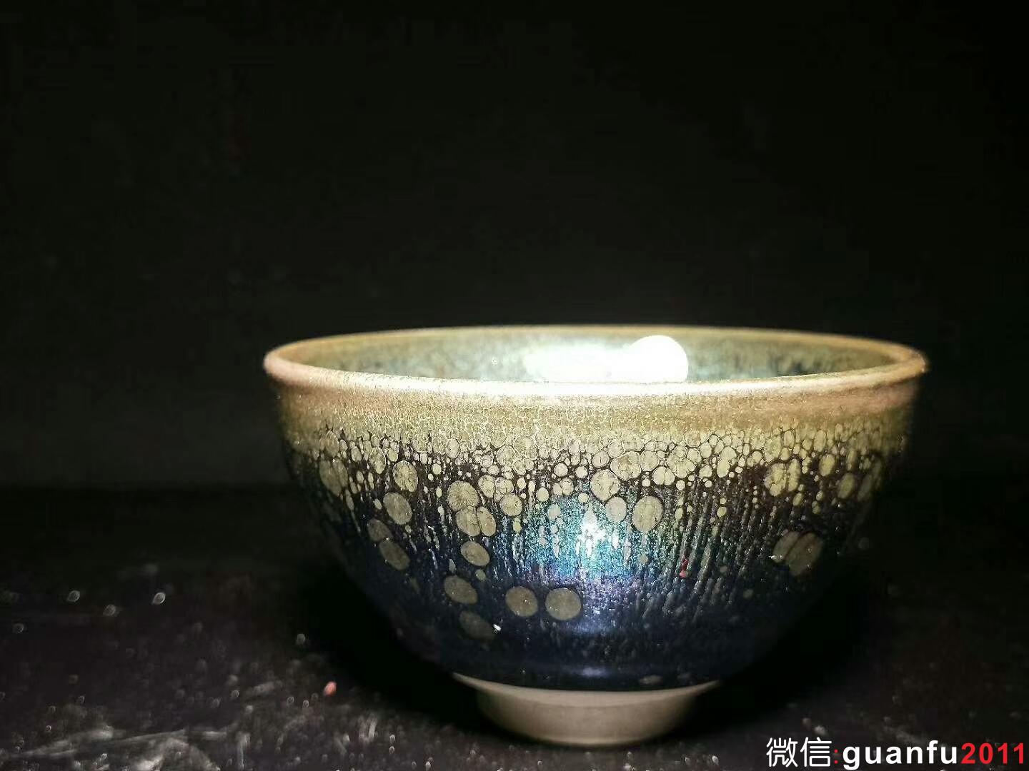 徐峰老師 七彩曜變油滴盞：口徑8*5