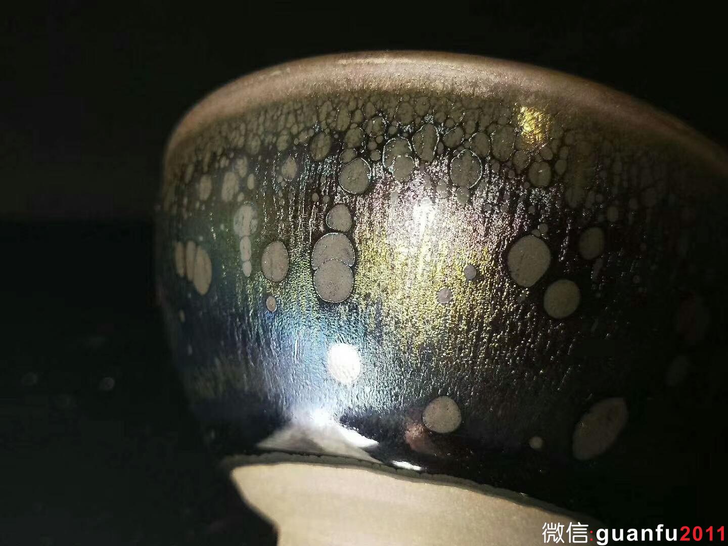 徐峰老師 七彩曜變油滴盞：口徑8*5