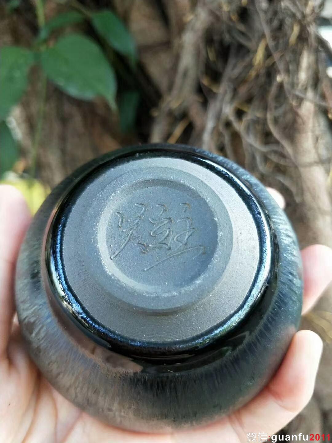 吳立主老師 深海藍(lán)斂口盞：口徑8*4.5