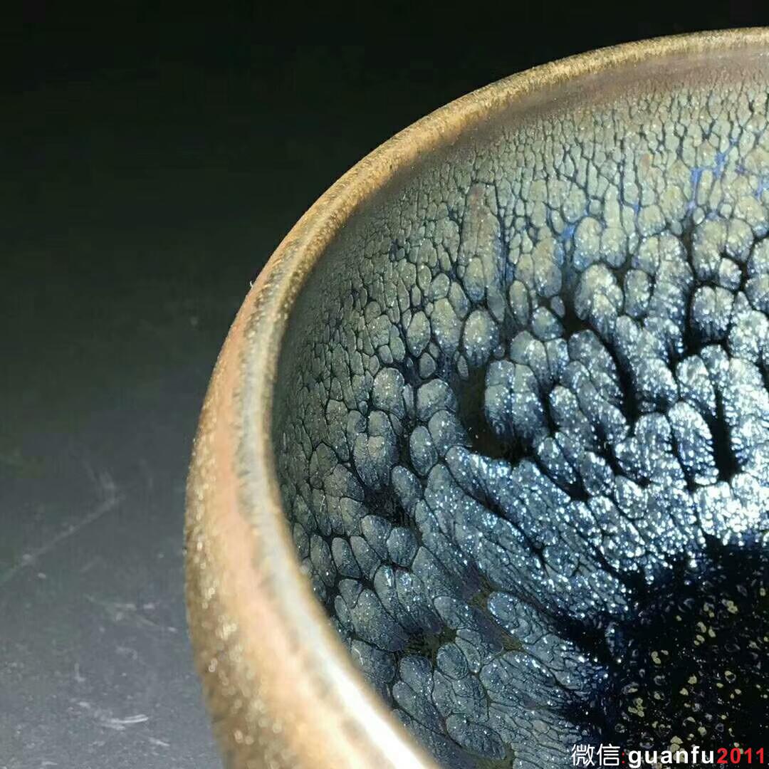 闕梅嬌老師 油滴禪定杯：口徑8.6*9.6*5.5