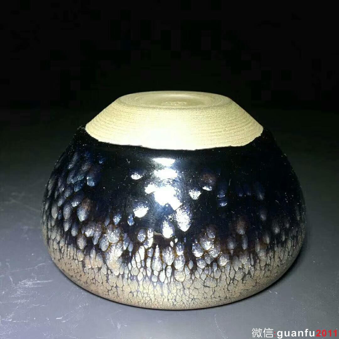 闕梅嬌老師 油滴禪定杯：口徑8.6*9.6*5.5