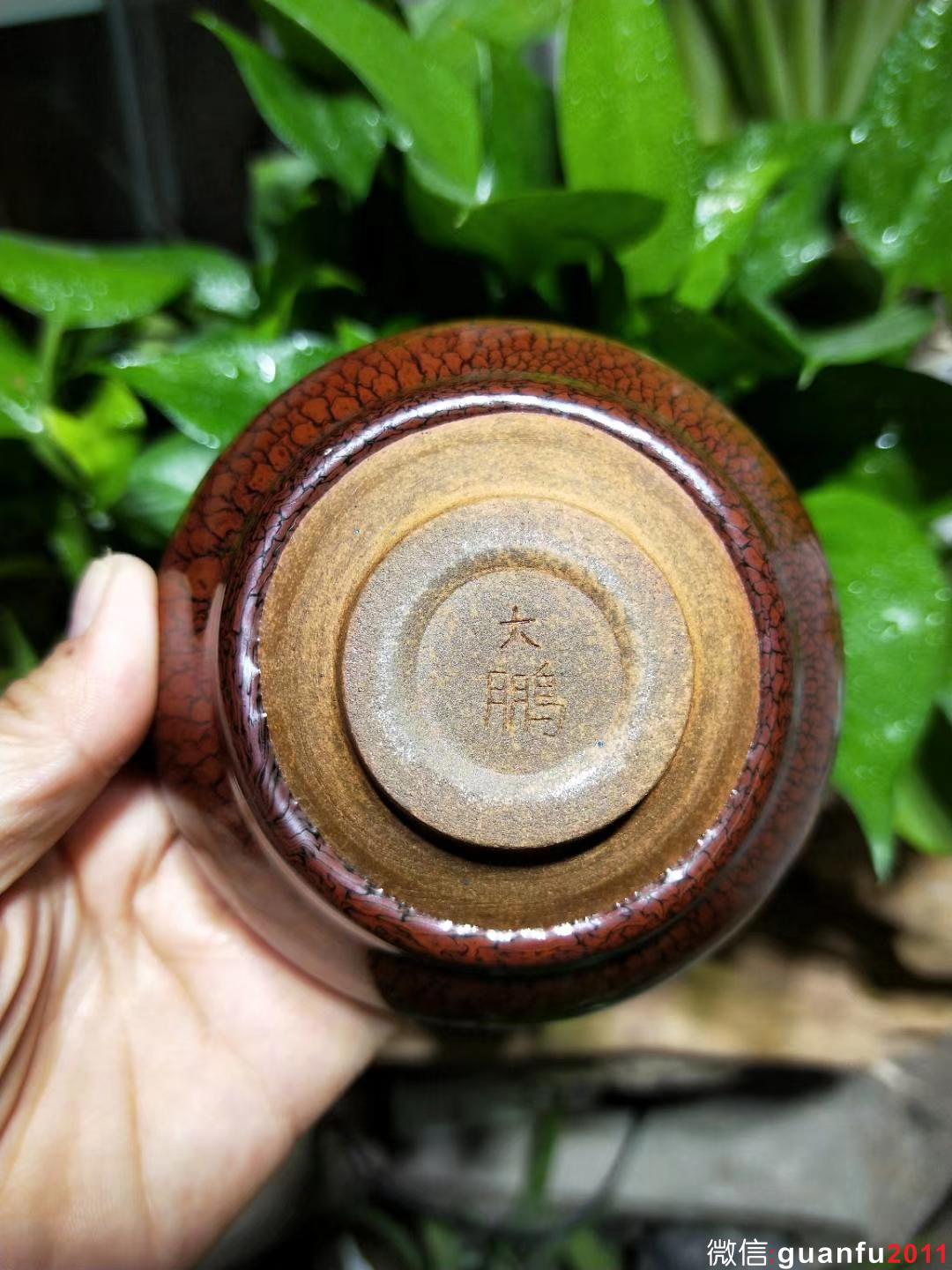 陳大鵬老師 手刻款 紅鷓鴣 9.5口徑