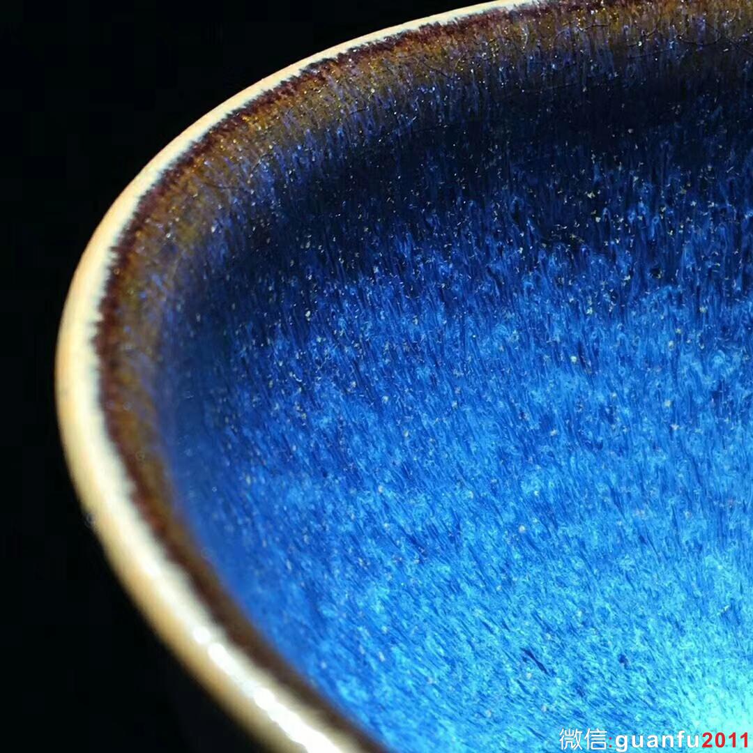 國家級大師～孫建興老師作品：回藍兔毫！ 口徑9.3高5.3