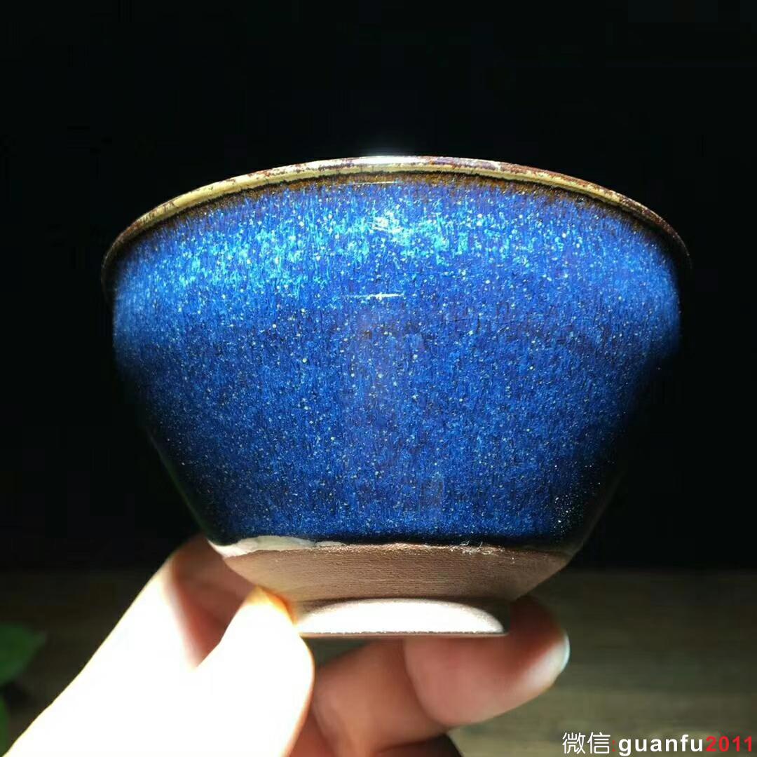 國家級大師～孫建興老師作品：回藍兔毫！ 口徑9.3高5.3