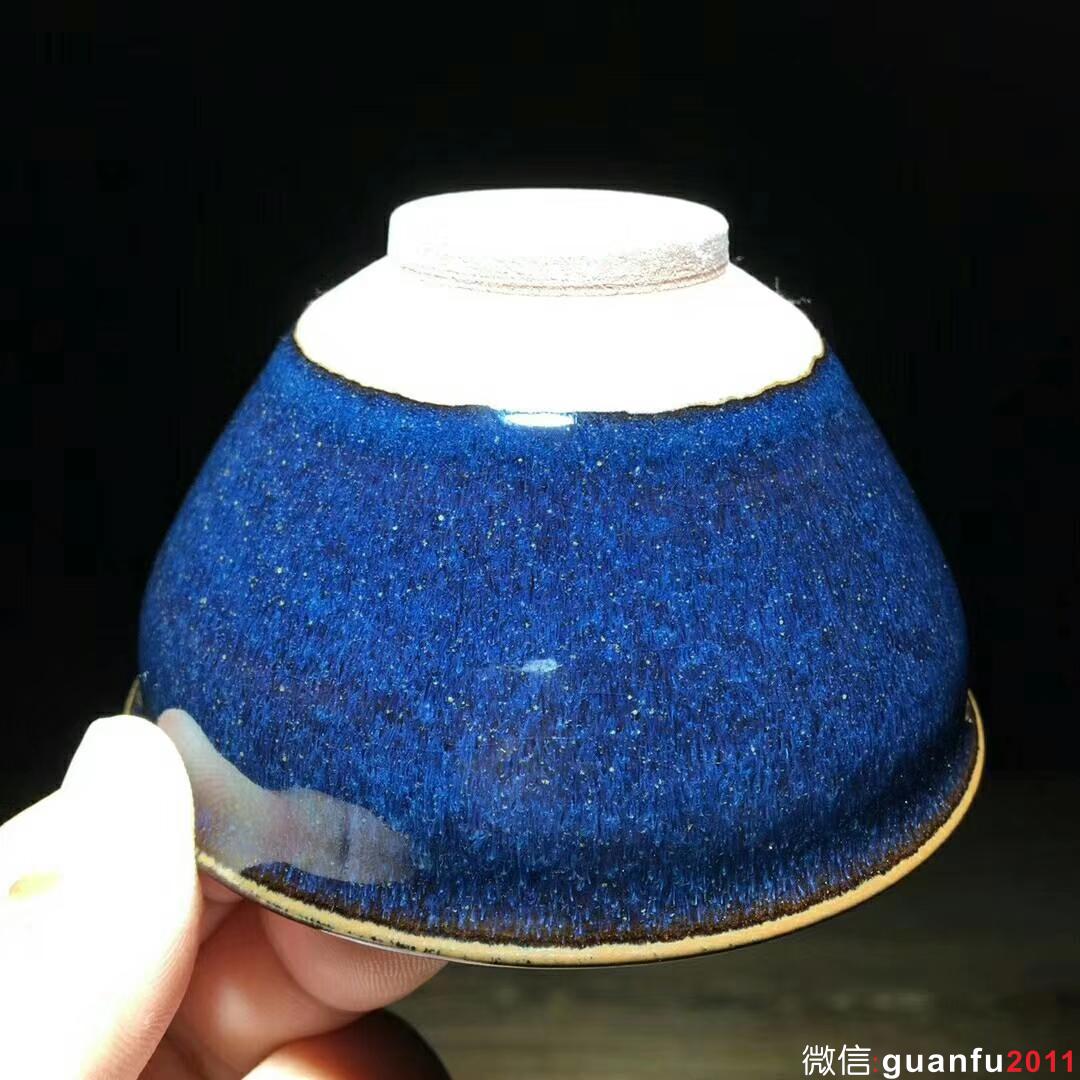 國家級大師～孫建興老師作品：回藍兔毫！ 口徑9.3高5.3