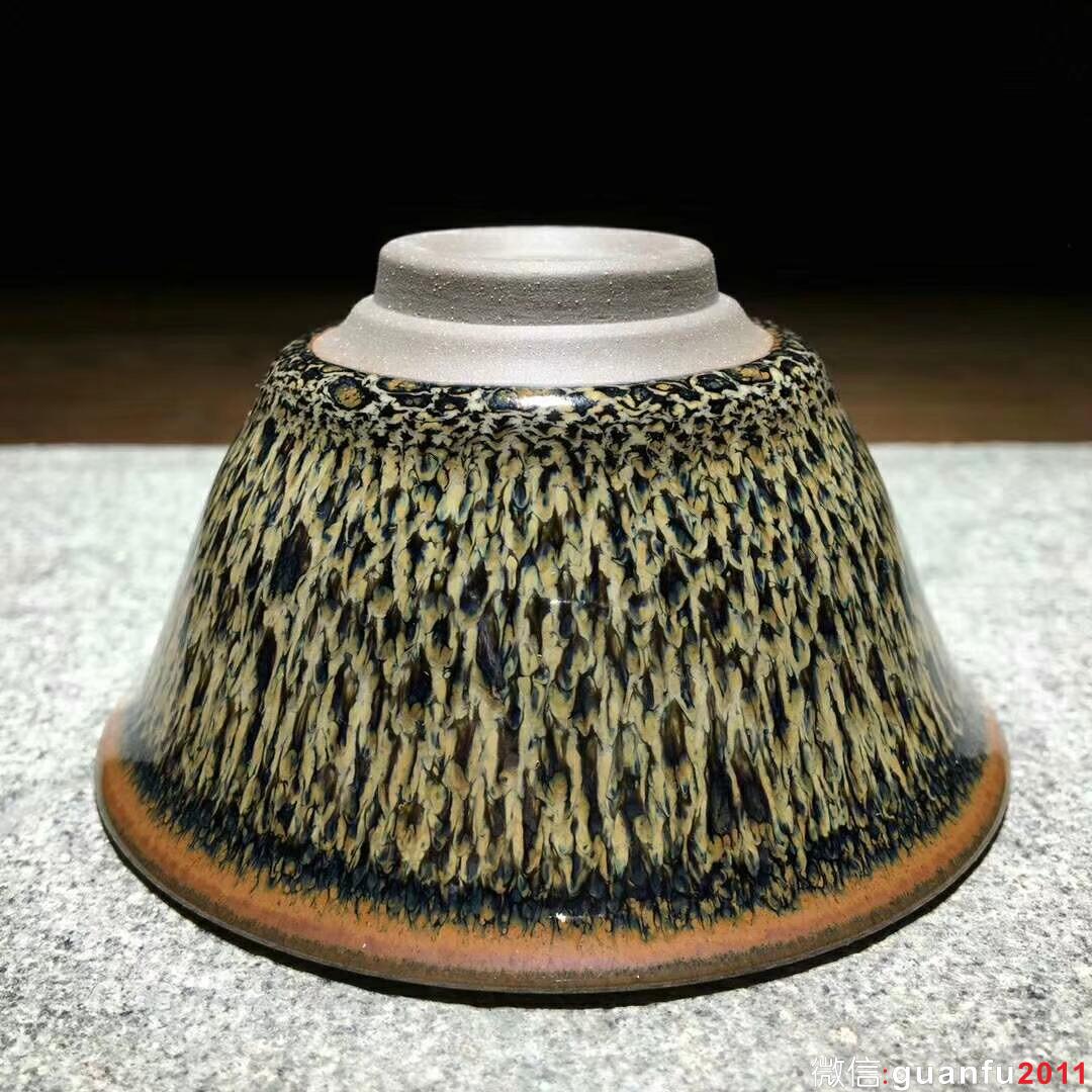 臺灣名家～郭明慶師傅作品：天目盞！ 口徑8.9高4.7