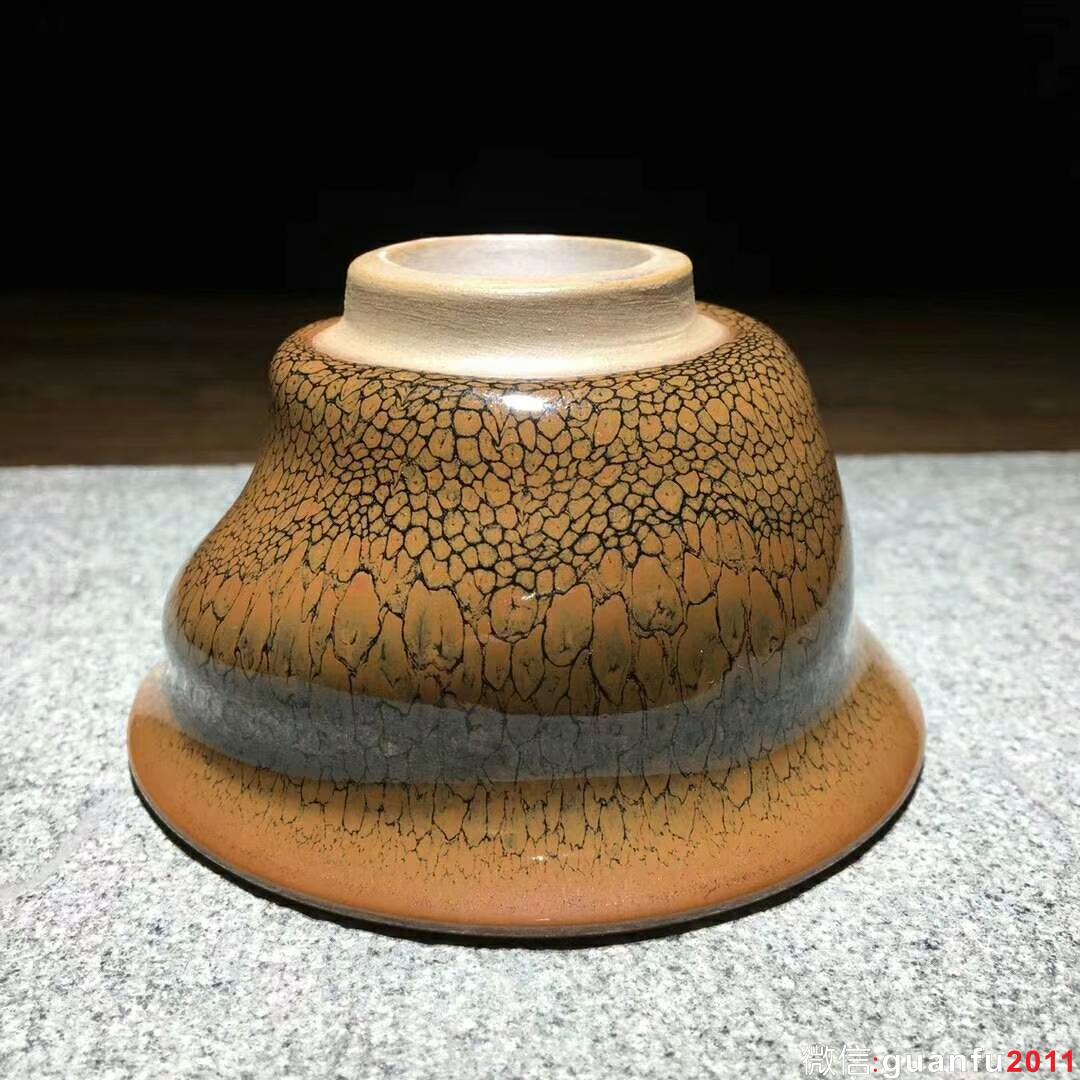 建窯四杰～陳葉琦師傅新品：黃鷓鴣螺旋杯！ 口徑9.6高5.5