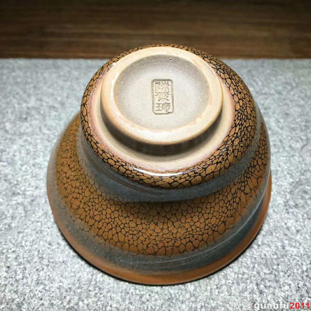 建窯四杰～陳葉琦師傅新品：黃鷓鴣螺旋杯！ 口徑9.6高5.5