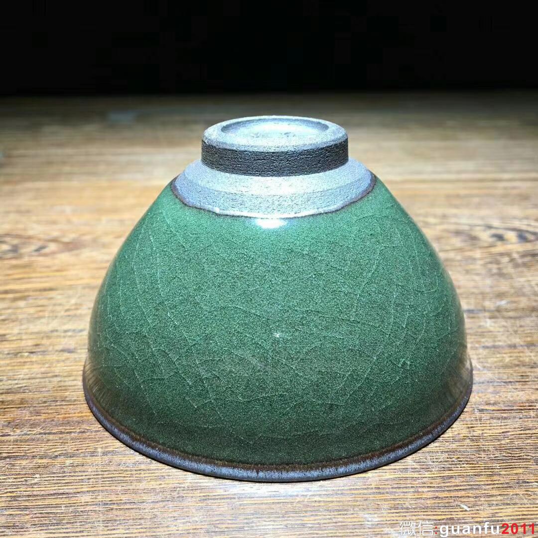 龍窯柴燒作品：翡翠綠冰裂紋！ 范永壽師傅作品！