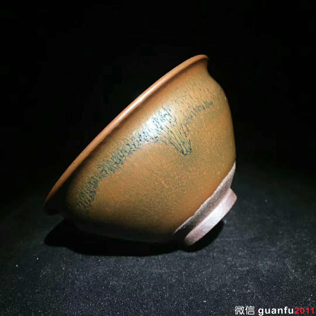 國大師～孫建興老師作品：柴燒兔毫！完美品相！ 口徑9高4.9